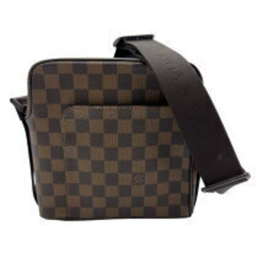 Louis Vuitton Olaf Brown Damier Leather Shoulder Bag